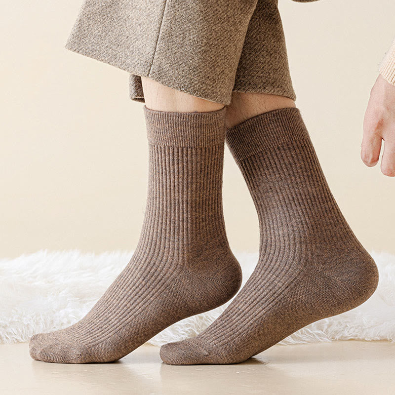 Solid Color Casual Quarter Socks(4 Pairs) - image 1