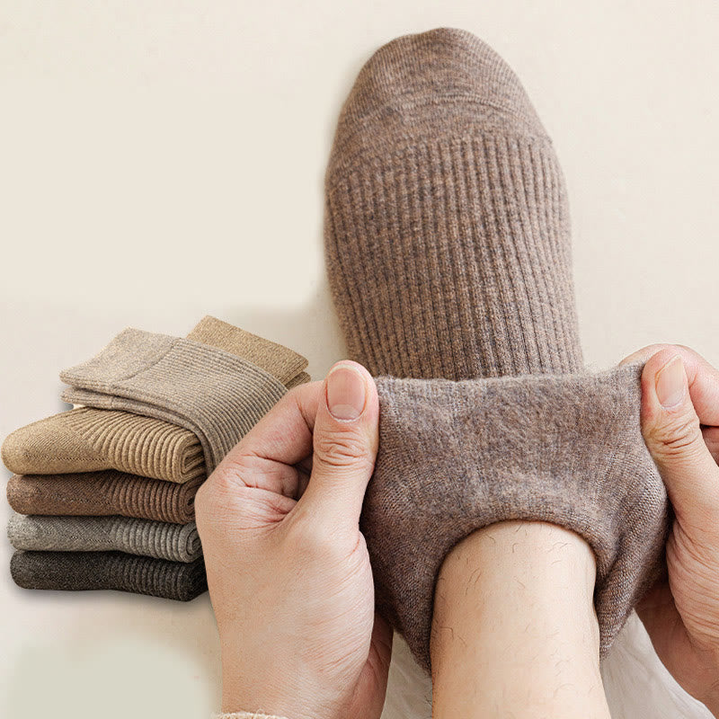 Solid Color Casual Quarter Socks(4 Pairs) - image 7