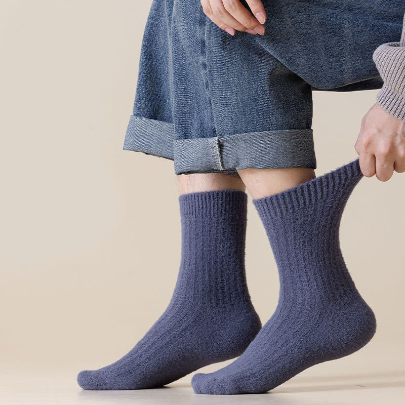 Retro Solid Color Quarter Socks(3 Pairs) - image 1