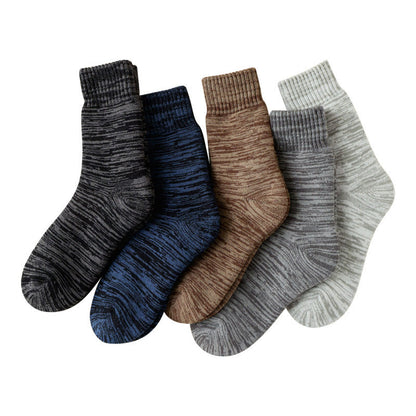 Extra Thick Quarter Socks(5 Pairs) - Multicolor - EU39-44(US6-10) - image 14