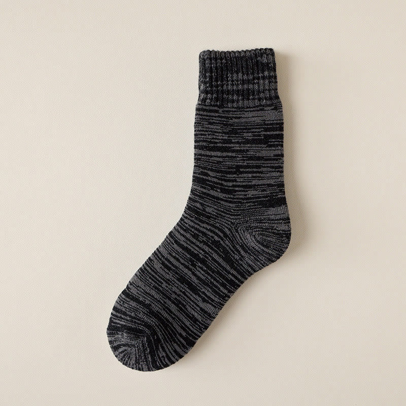 Extra Thick Quarter Socks(5 Pairs) - Black - EU39-44(US6-10) - image 12