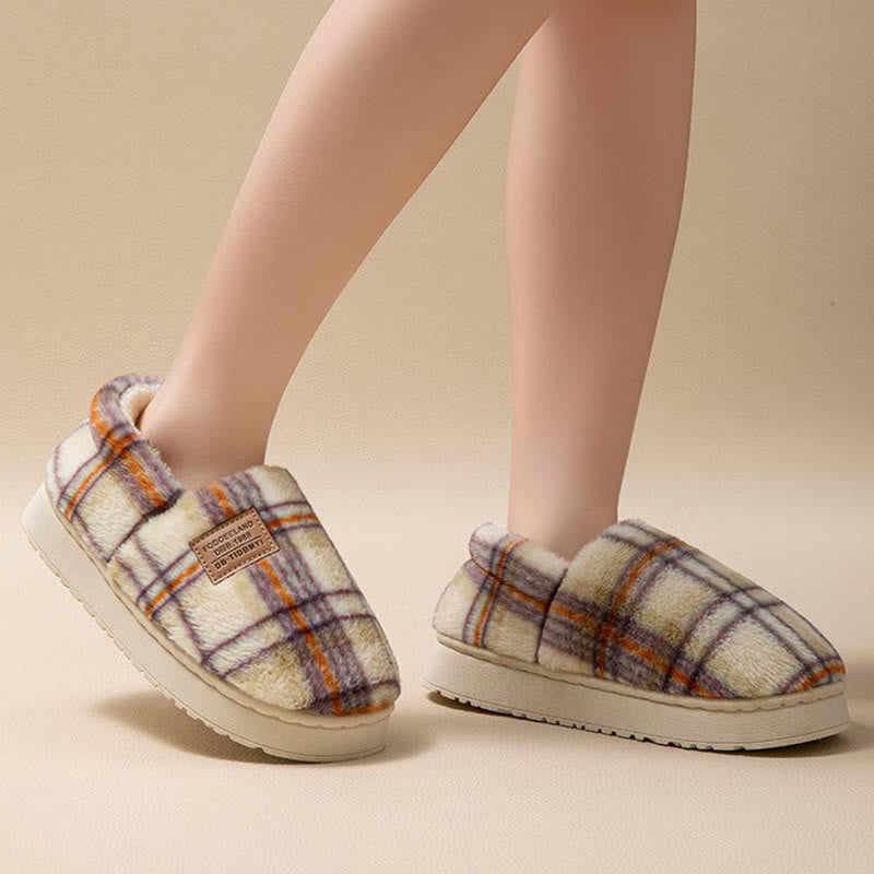 Plusock Plus Size Grid Design Slippers - image 3