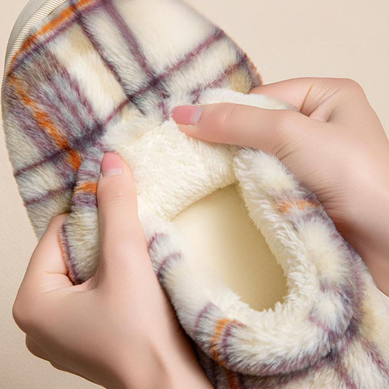 Plusock Plus Size Grid Design Slippers - image 7