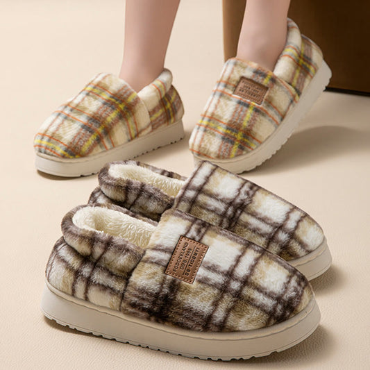 Plusock Plus Size Grid Design Slippers - image 0