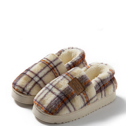 Plusock Plus Size Grid Design Slippers - Purple - EU44-45(US10-11) - image 11