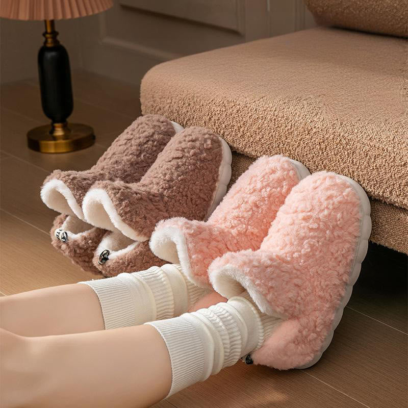 Plusock Plus Size Simple High Top Slippers - image 4