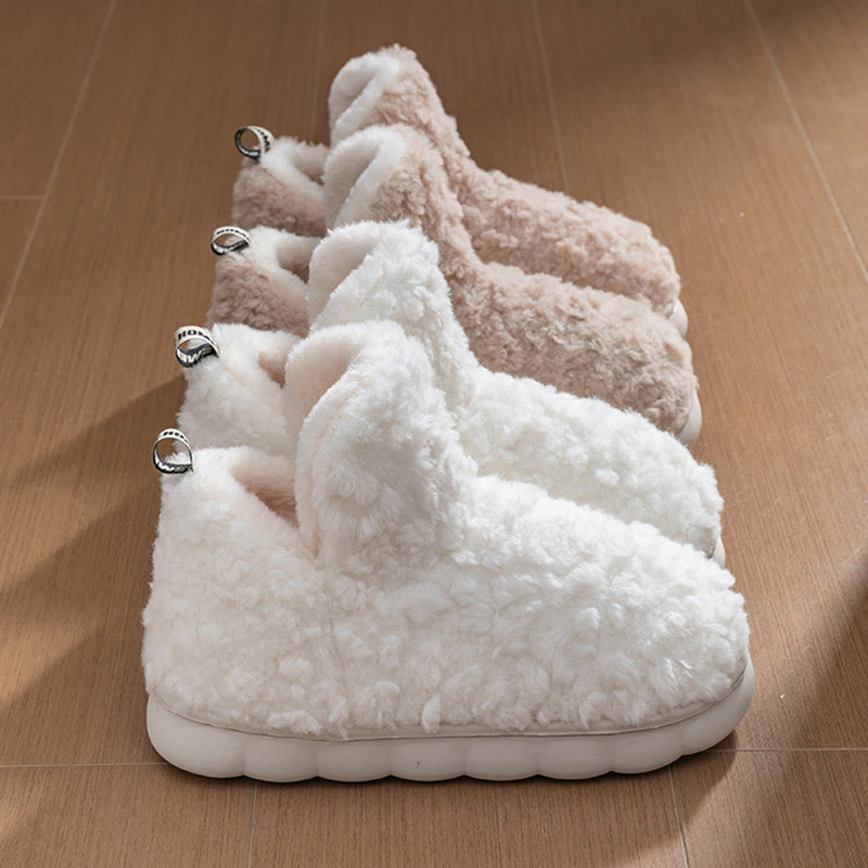 Plusock Plus Size Simple High Top Slippers - image 6