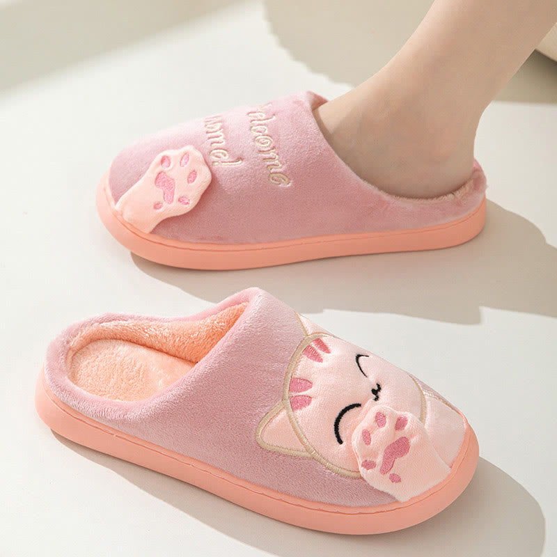 Plus Size 3D Cartoon Cat Slippers - image 2