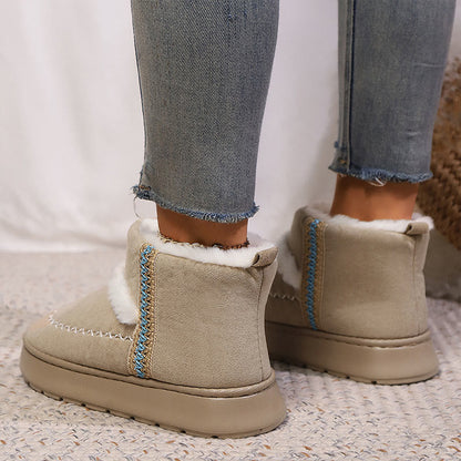 Plusock Plus Size Lace Ethnic Style Slippers Boots - image 10