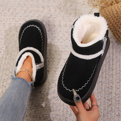 Plus Size Lace Ethnic Style Slippers Boots - Black - EU43-44(US9-10) - image 4