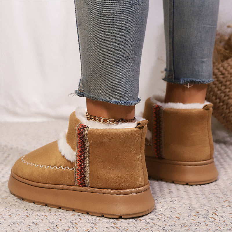 Plus Size Lace Ethnic Style Slippers Boots - image 6