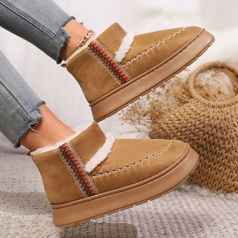 Plus Size Lace Ethnic Style Slippers Boots - image 5