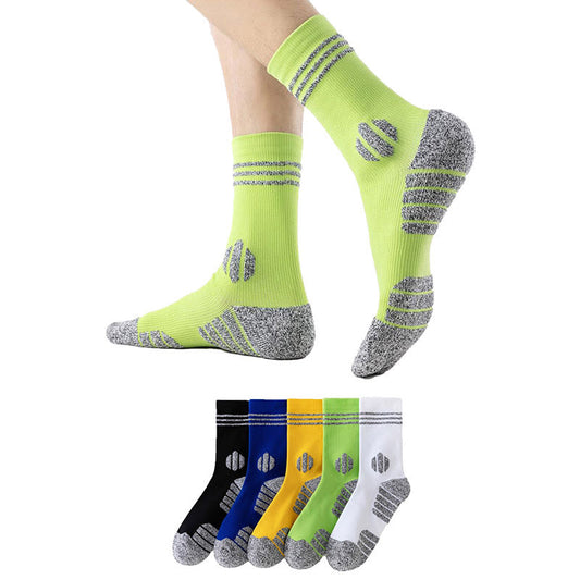Plusock Plus Size Thick Cushion Quarter Compression Socks(5 Pairs) - image 0