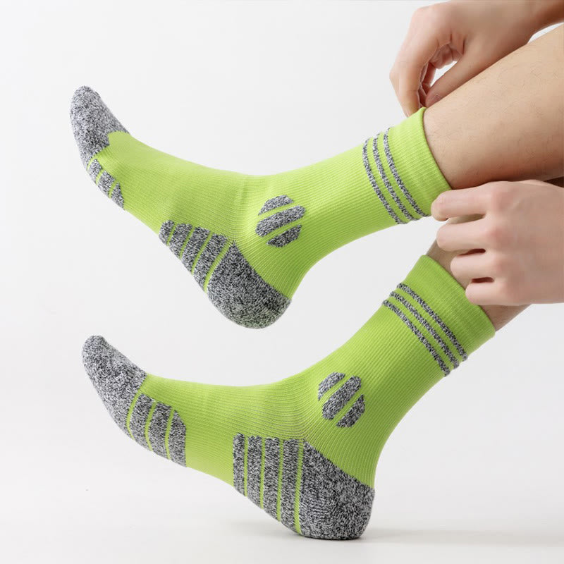 Plusock Plus Size Thick Cushion Quarter Compression Socks(5 Pairs) - image 5