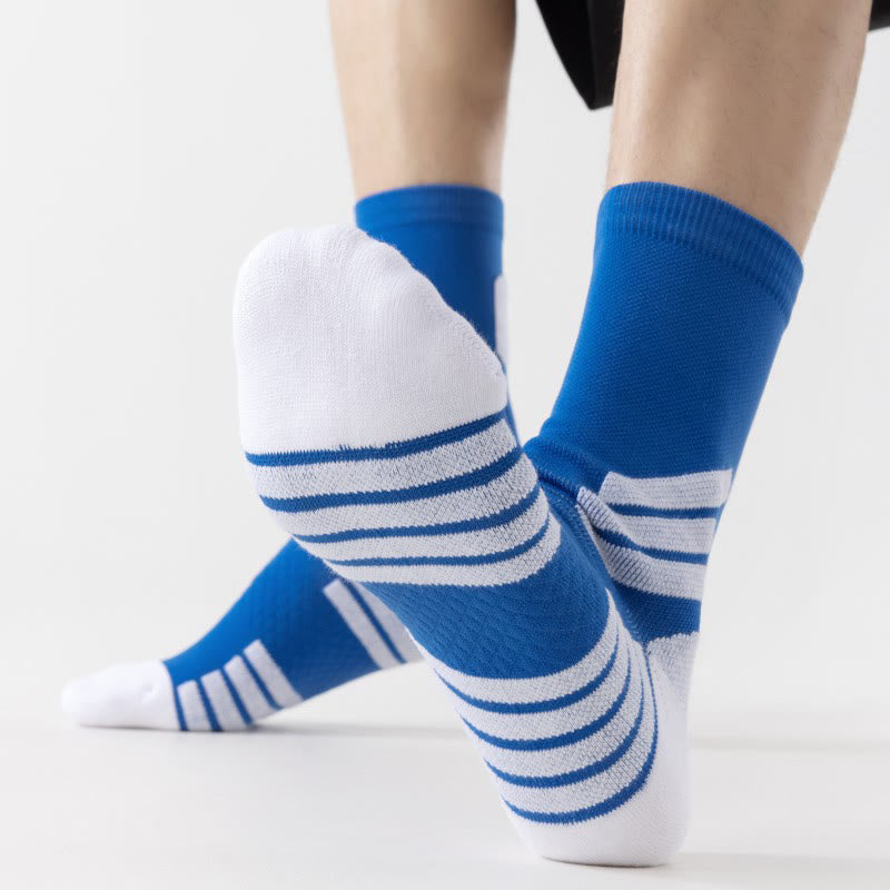 Plusock Plus Size Basketball Quarter Compression Socks(5 Pairs) - image 5