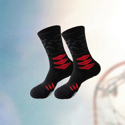 Plusock Plus Size Ergonomic Quarter Compression Socks(5 Pairs) - Red - EU38-44(US5-10) - image 11