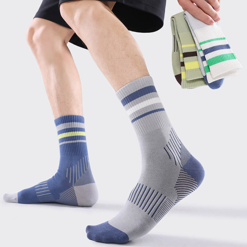 Plusock Plus Size Rib Cuff Quarter Compression Socks(5 Pairs) - image 1