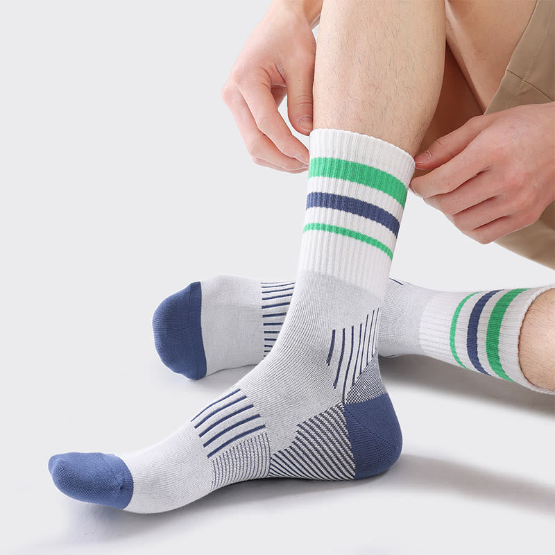 Plusock Plus Size Rib Cuff Quarter Compression Socks(5 Pairs) - image 8