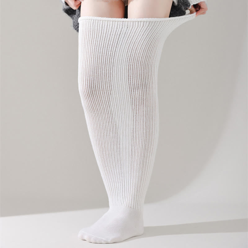 Loose Cotton Thigh High Socks - image 10