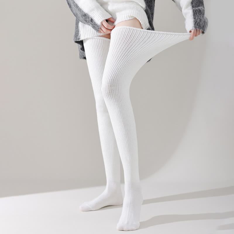 Loose Cotton Thigh High Socks - image 6
