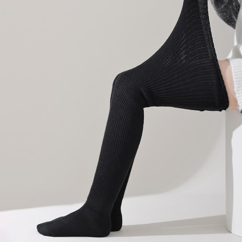 Loose Cotton Thigh High Socks - image 4