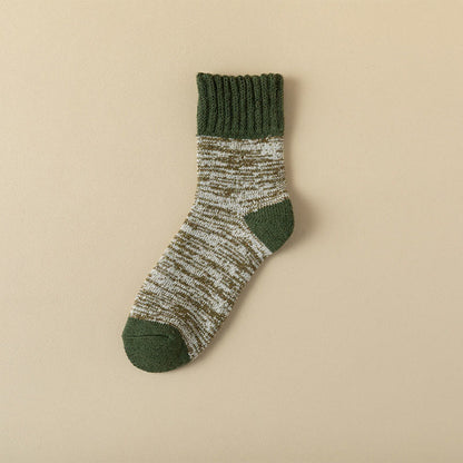 Soft Plush Quarter Socks(5 Pairs) - Army Green - EU39-44(US6-10) - image 17