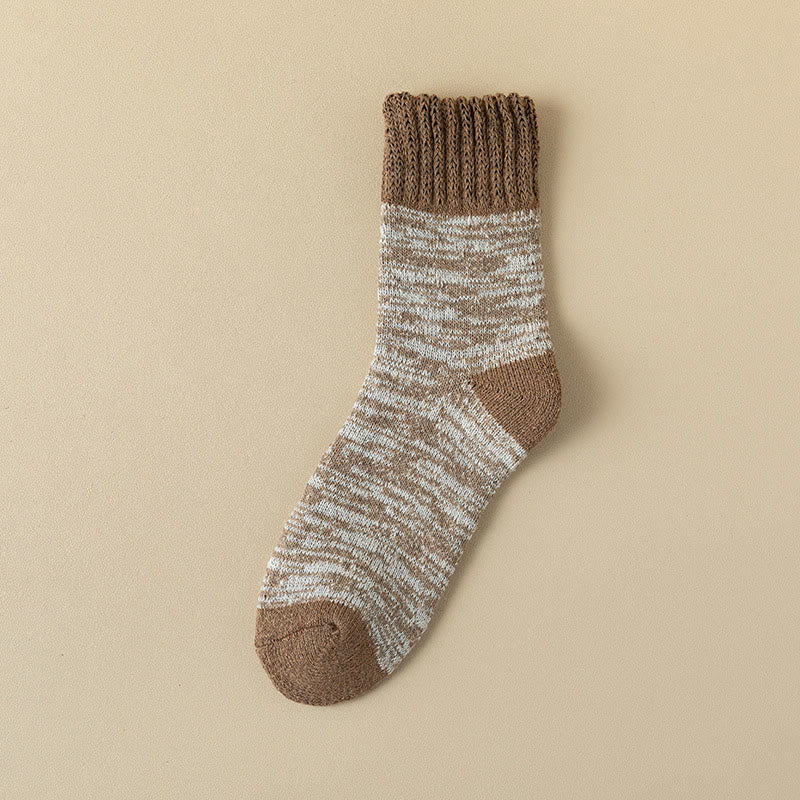 Soft Plush Quarter Socks(5 Pairs) - Khaki - EU39-44(US6-10) - image 16