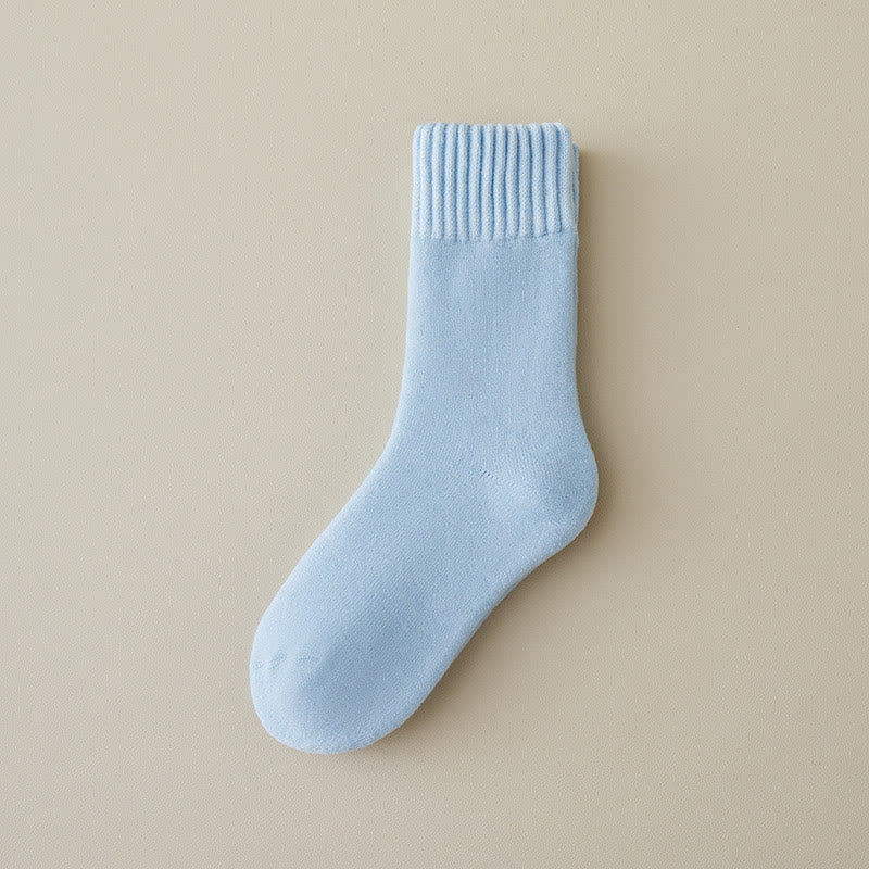 Candy Colors Quarter Socks(8 Pairs) - Blue - EU36-43(US3-9) - image 8