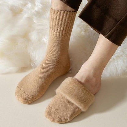 Cozy Fleece Quarter Socks(6 Pairs) - image 3