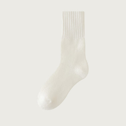 Cozy Fleece Quarter Socks(6 Pairs) - White - EU39-44(US6-10) - image 8