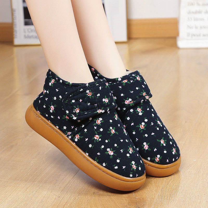 Plus Size Floral Slippers - image 5