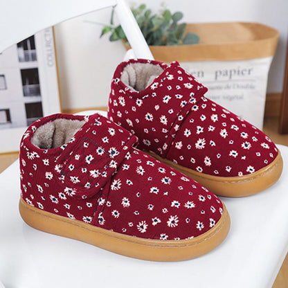Plus Size Floral Slippers - Wine - EU41-42(US7.5-8.5) - image 12