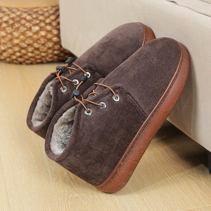 Plus Size Stay Warm Slippers - Coffee - EU46-47(US12-12.5) - image 14