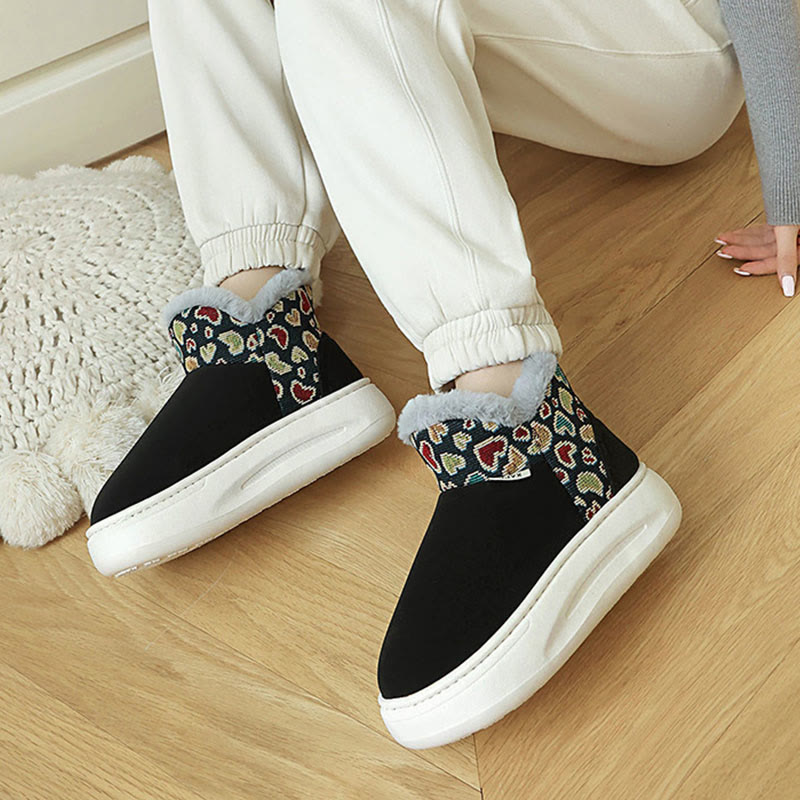 Plusock Plus Size Heart Pattern Slippers - image 2