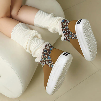 Plusock Plus Size Heart Pattern Slippers - image 9