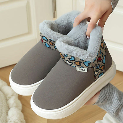 Plusock Plus Size Heart Pattern Slippers - Grey - EU41-42(US7.5-8.5) - image 15