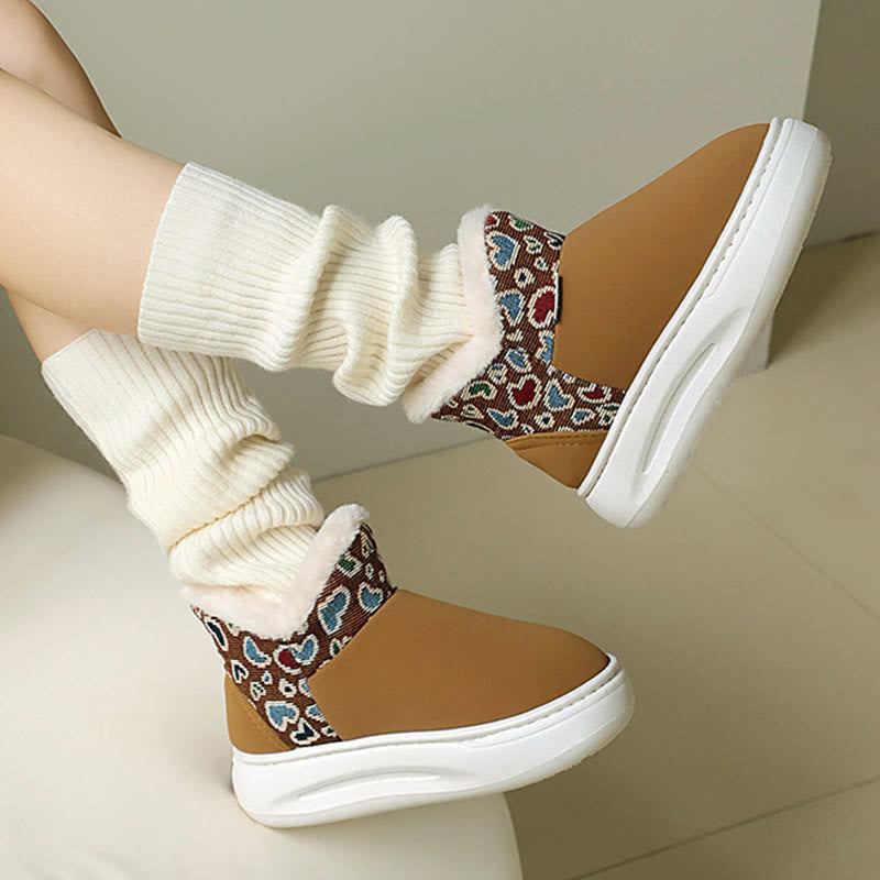 Plusock Plus Size Heart Pattern Slippers - image 7