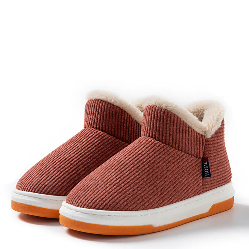 Plusock Plus Size Extra Thick Fleece Lining Slippers - Pink - EU43-44(US56.5-7) - image 12