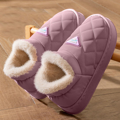 Plus Size Cozy Minimalist Slippers - Purple - EU45-46(US11-12) - image 8
