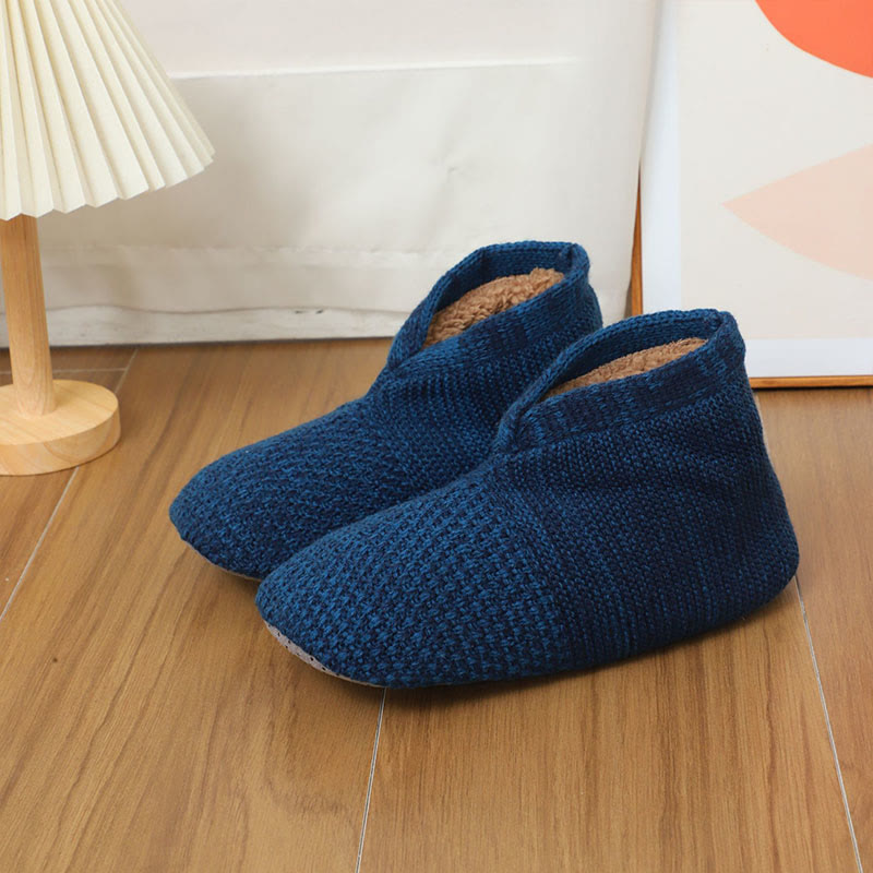 Plus Size Foldable Design Slipper Socks - Navy Blue - EU40-43(US7-9) - image 12