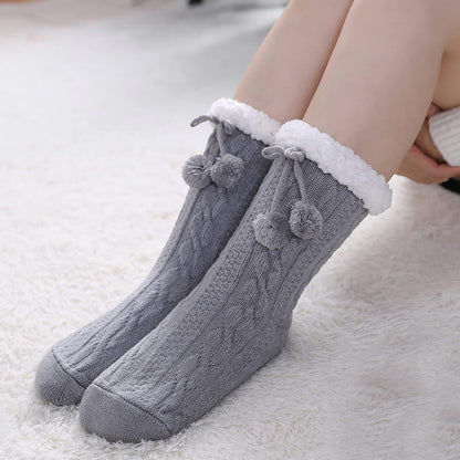 Plusock Plus Size Warm Calf Slipper Socks - image 1