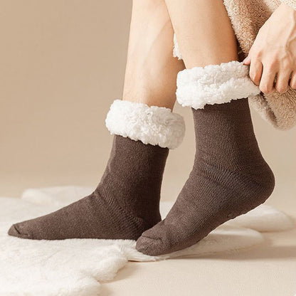 Plusock Plus Size Elastic Solid Color Slipper Socks - image 4