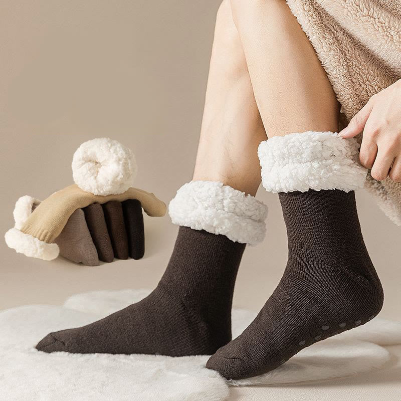 Plus Size Elastic Solid Color Slipper Socks - image 5