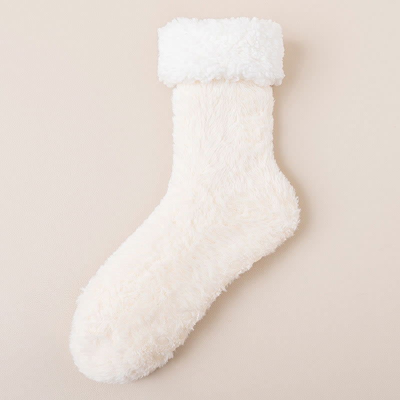 Plus Size Skin Friendly Feel Slipper Socks - Beige - EU39-43(US6-9) - image 8