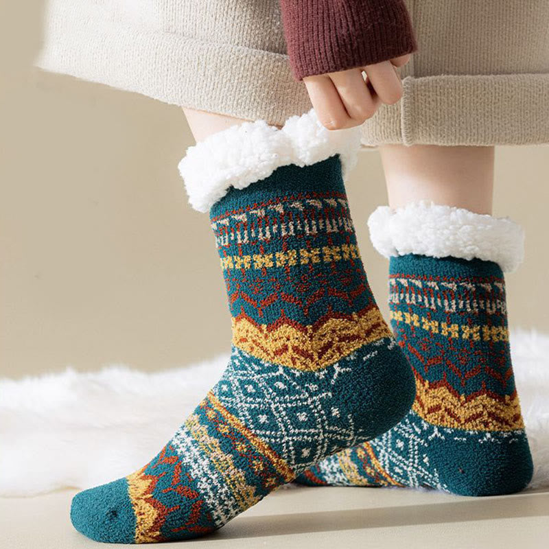 Plus Size Ethnic Style Slipper Socks - image 8