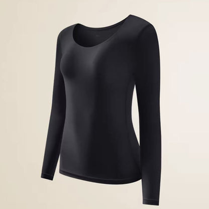 Plusock Camellia Essence Warming Base Layer Top - Black - XL - Top - image 8