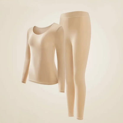 Plusock Camellia Essence Warming Base Layer Top - Nude - XL - A Set - image 16