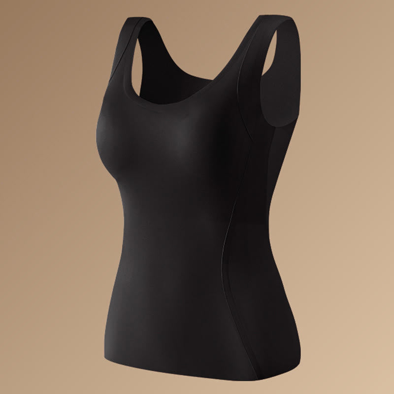 Natural Camellia Aroma Base Layer Vest - Black - 2XL - image 11