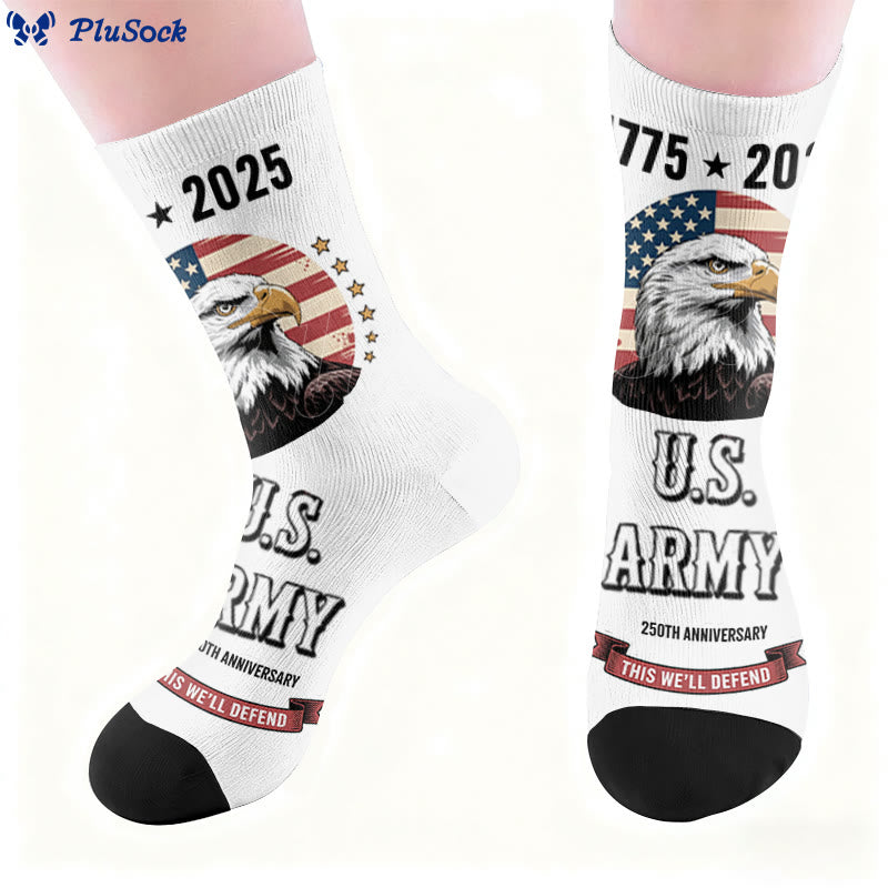 United States Alphabet Quarter Socks - image 6