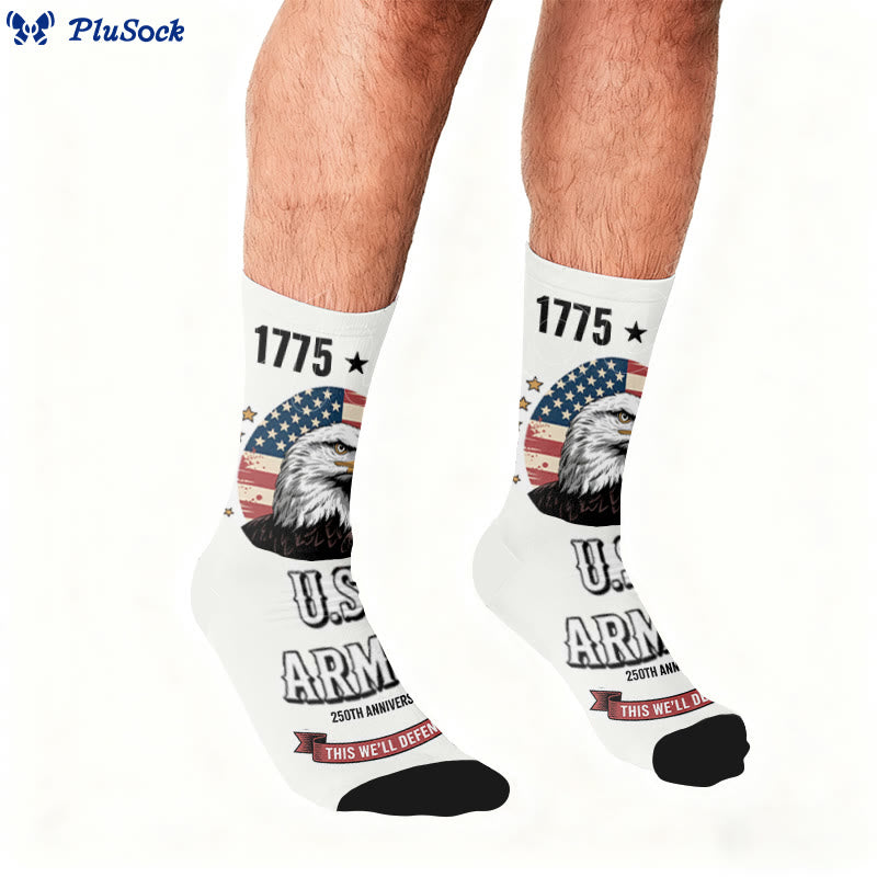United States Alphabet Quarter Socks - image 0